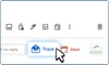 Screenshot of the Gmail compose window showing the Track button that appears when Boomerang is installed